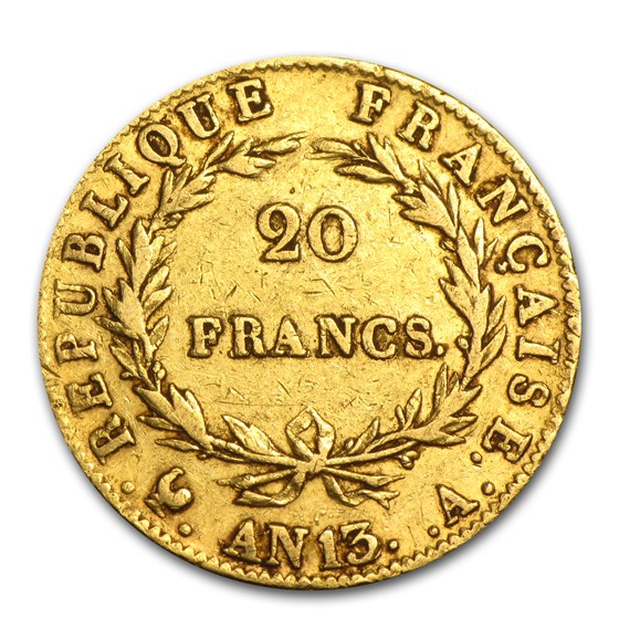 Buy 1805 (AN13) France Gold 20 Francs Napoleon I Avg Circ | APMEX
