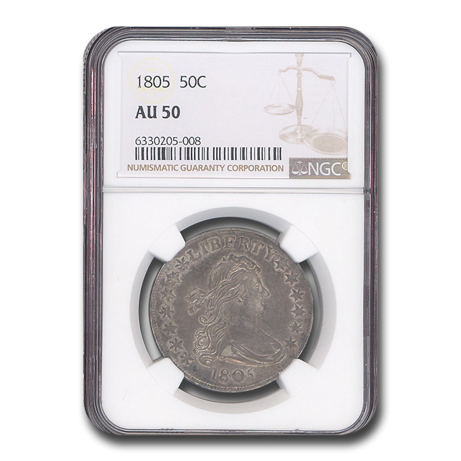 1805 Bust Half Dollar AU-50 NGC
