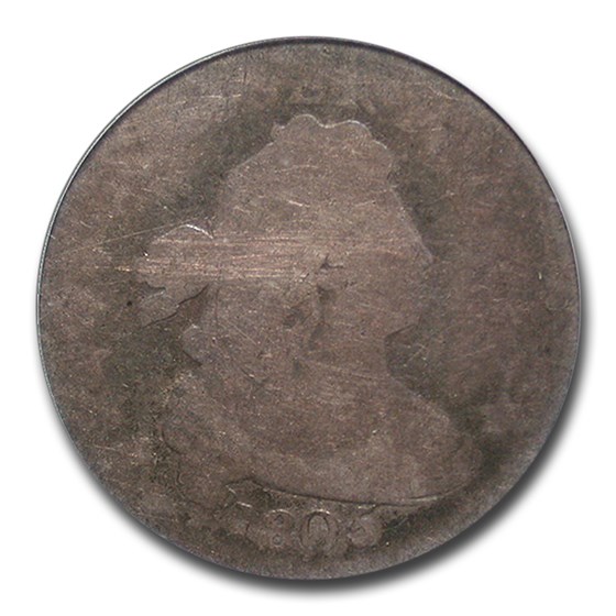 1805 Draped Bust Dime Poor-1 PCGS (4 Berries) 1805 Draped Bust Dime Poor-1 PCGS (4 Berries)