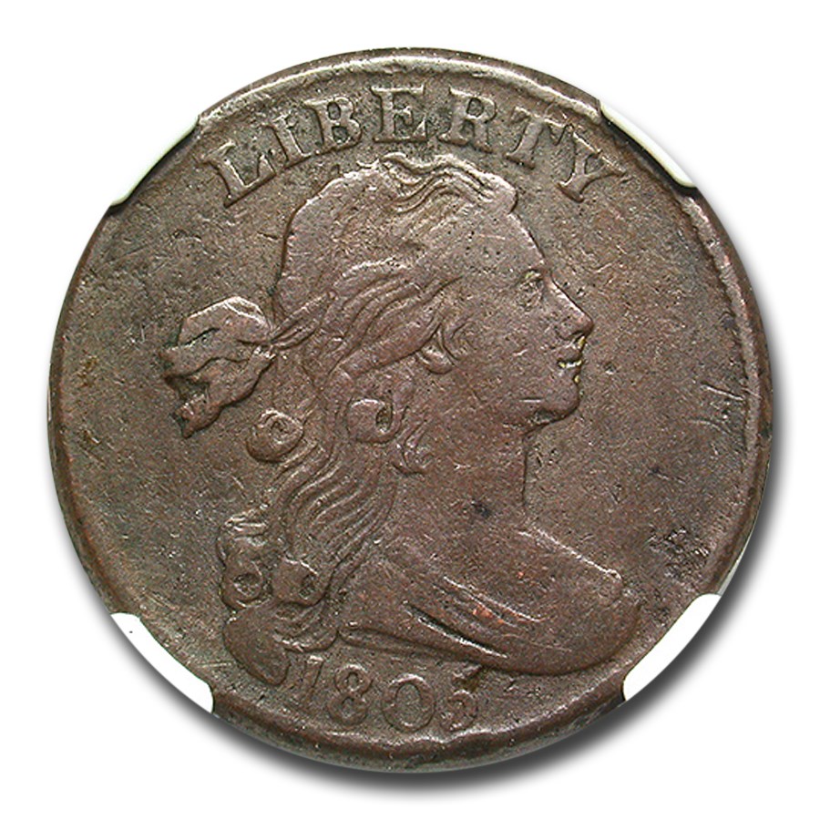 1805 Draped Bust Large Cent VF-20 NGC (Brown)