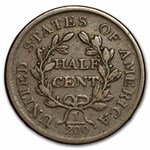 1805 Half Cent Medium 5, Stemless VG