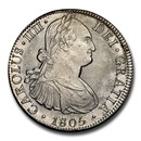 1805 Mo-TH Mexico Silver 8 Reales Charles IV MS-64 NGC