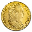 1805-R Brazil Gold 6400 Reis Maria I AU