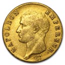 1806-1813 France Gold 40 Francs Napoleon I (AU)