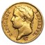1806-1813 France Gold 40 Francs Napoleon I Avg Circ (Cleaned)