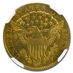 1806/5 $2.50 Capped Bust Gold Quarter Eagle AU-55 NGC (Stars 7x6)