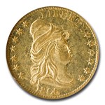 1806/5 $2.50 Capped Bust Gold Quarter Eagle AU-58 NGC (Stars 7x6)