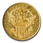 1806/5 $2.50 Capped Bust Gold Quarter Eagle AU-58 NGC (Stars 7x6)