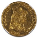 1806 $5 Capped Bust Gold Half Eagle Knobbed 6 MS-64 NGC (BD-6)