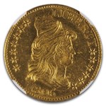 1806 $5 Capped Bust Gold Half Eagle Knobbed 6 MS-64 NGC (BD-6)