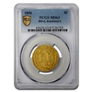 1806 $5 Capped Bust Gold Half Eagle MS-63 PCGS (BD-6, Knobbed 6)