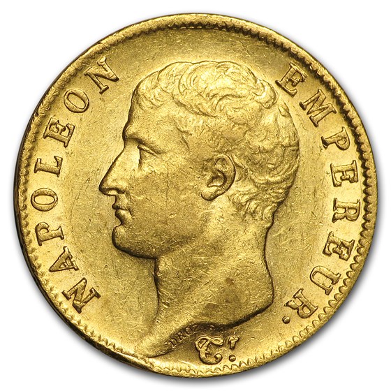 1806-A France Gold 20 Francs Napoleon I AU 1806-A France Gold 20 Francs Napoleon I AU