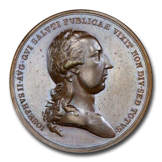 1806 Austria Joseph II Monument Medal MS-61 PCGS 1806 Austria Joseph II Monument Medal MS-61 PCGS