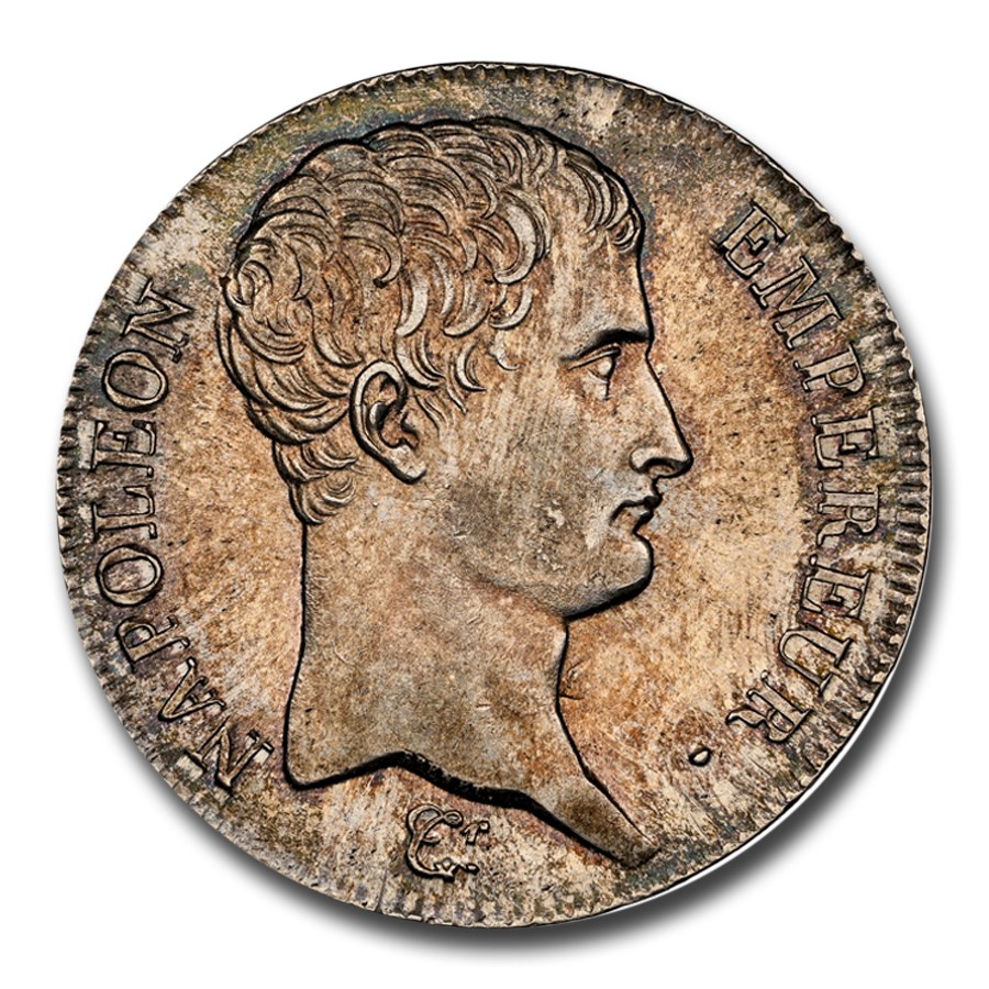 1806-BB France Silver 5 Francs Napoleon I MS-62 NGC