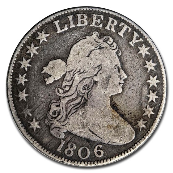 1806 Bust Half Dollar Fine (Knob 6, Small Stars) 1806 Bust Half Dollar Fine (Knob 6, Small Stars)
