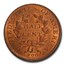 1806 Draped Bust Half Cent MS-63 PCGS CAC (Red, Large 6, Stars)