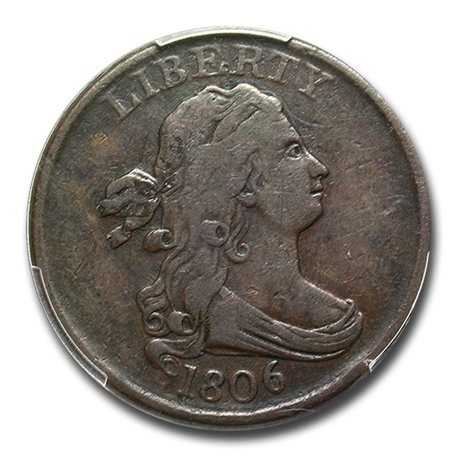 Buy 1806 Half Cent Fine-15 PCGS (Small 6, No Stems) | APMEX