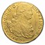 1806-P JF Colombia Gold 8 Escudo Charles IV AU