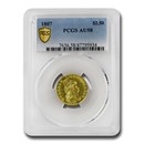 1807 $2.50 Capped Bust Gold Quarter Eagle AU-58 PCGS