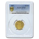 1807 $2.50 Capped Bust Gold Quarter Eagle XF-45 PCGS