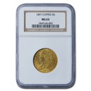 1807 $5 Capped Bust Gold Half Eagle MS-63 NGC