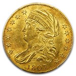 1807 $5 Capped Bust Gold Half Eagle MS-63 PCGS