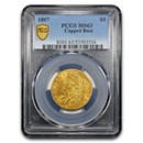 1807 $5 Capped Bust Gold Half Eagle MS-63 PCGS