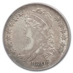 1807 Bust Half Dollar AU-53 PCGS CAC (O-112, 50/20, Lg Stars)