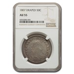 1807 Bust Half Dollar AU-55 NGC