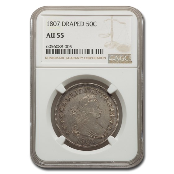 1807 Bust Half Dollar AU-55 NGC 1807 Bust Half Dollar AU-55 NGC