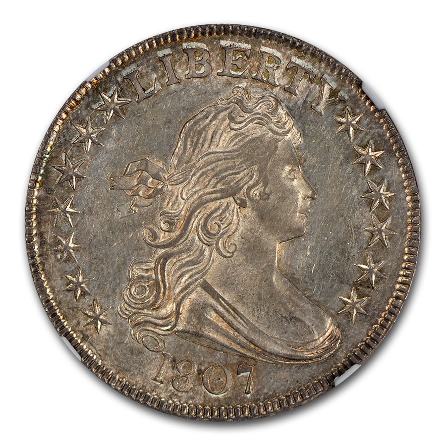 【レア】バステッド 1807 (None) Phil Draped Bust Half Dollar Value - APMEX