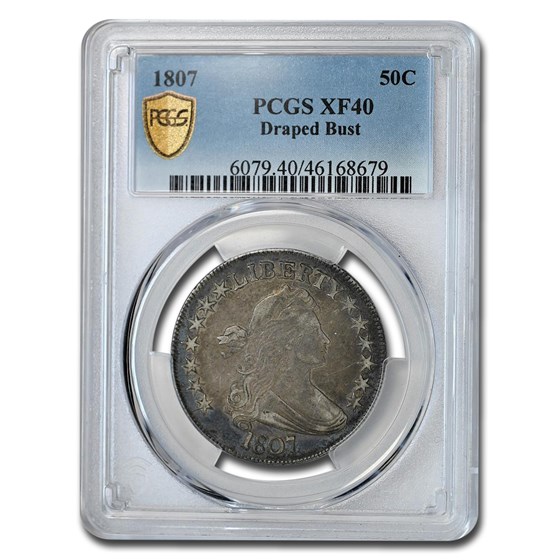 1807 Bust Half Dollar XF-40 PCGS 1807 Bust Half Dollar XF-40 PCGS