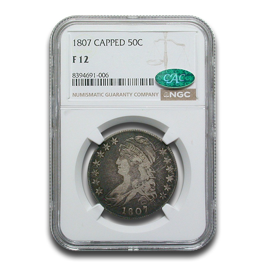 Buy 1807 Capped Bust Half Dollar Fine-12 NGC CAC | APMEX