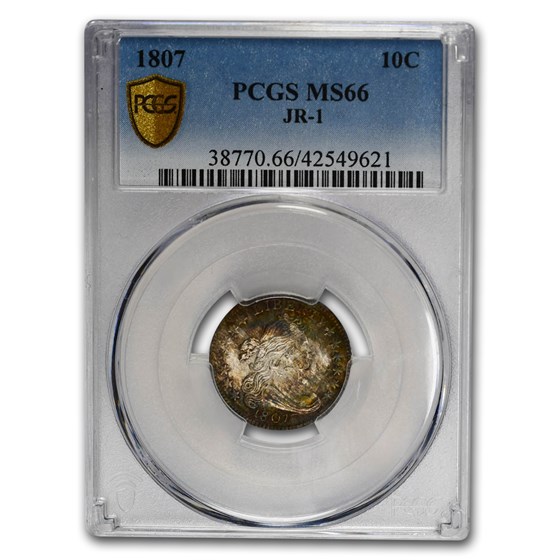 1807 Draped Bust Dime MS-66 PCGS (JR-1) 1807 Draped Bust Dime MS-66 PCGS (JR-1)