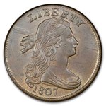 1807 Draped Bust Large Cent MS-64 PCGS CAC (Brown, S-271, Comet)