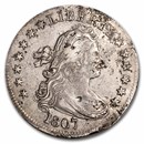 1807 Draped Bust Quarter AU Details (Damaged)
