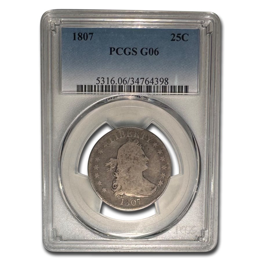 1807 Draped Bust Quarter Good-6 PCGS