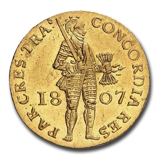 1807 Netherlands Gold Ducat MS-63 NGC 1807 Netherlands Gold Ducat MS-63 NGC