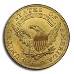 1808 $5 Capped Bust Gold Half Eagle MS-64+ PCGS (BD-4, Wide 5D)