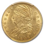 1808/7 $5 Capped Bust Gold Half Eagle MS-63 PCGS