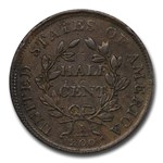 1808/7 Draped Bust Half Cent XF-40 PCGS (Cohen 2)