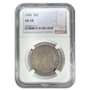 1808 Capped Bust Half Dollar AU-58 NGC