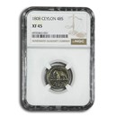 1808 Ceylon 48 Stivers XF-45 NGC