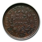 1808 Draped Bust Half Cent XF-40 NGC (Brown)