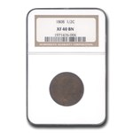 1808 Draped Bust Half Cent XF-40 NGC (Brown)