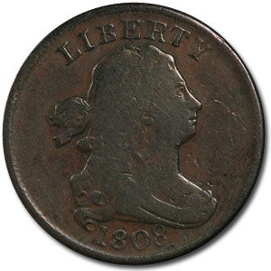 1808 Half Cent VF