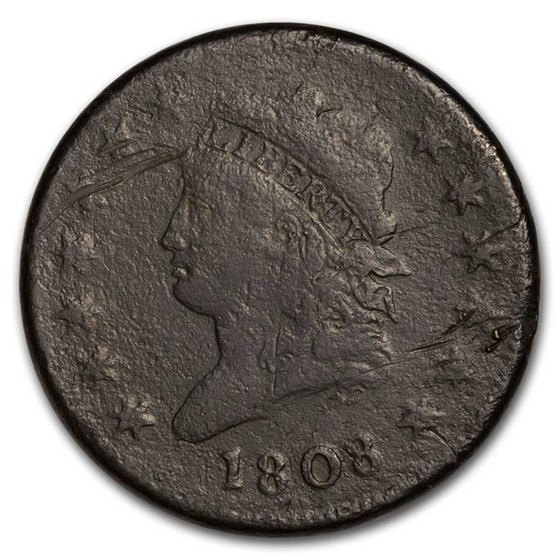 1808 Large Cent Good Details (Corroded/Scratched) 1808 Large Cent Good Details (Corroded/Scratched)