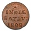 1808 Netherlands East Indies Duit MS-64+ NGC (Red/Brown)