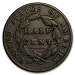 1809-1836 Classic Head Half Cent Fine
