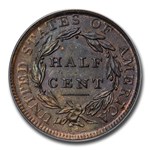 1809/6 Half Cent MS-65 PCGS CAC (Brown, OGH)